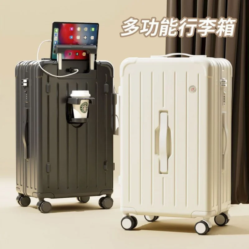 

Large Capacity Trolley Case Cross-Border Zipper Luggage for Girls Good-looking Student Trolley Case Suitcase with Combination Lo