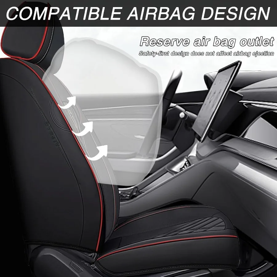 Capas de assento de carro para subaru crosstrek 20162026 premium nappa couro impermeável antiderrapante cobertura completa personalizado ajuste frontal conjunto