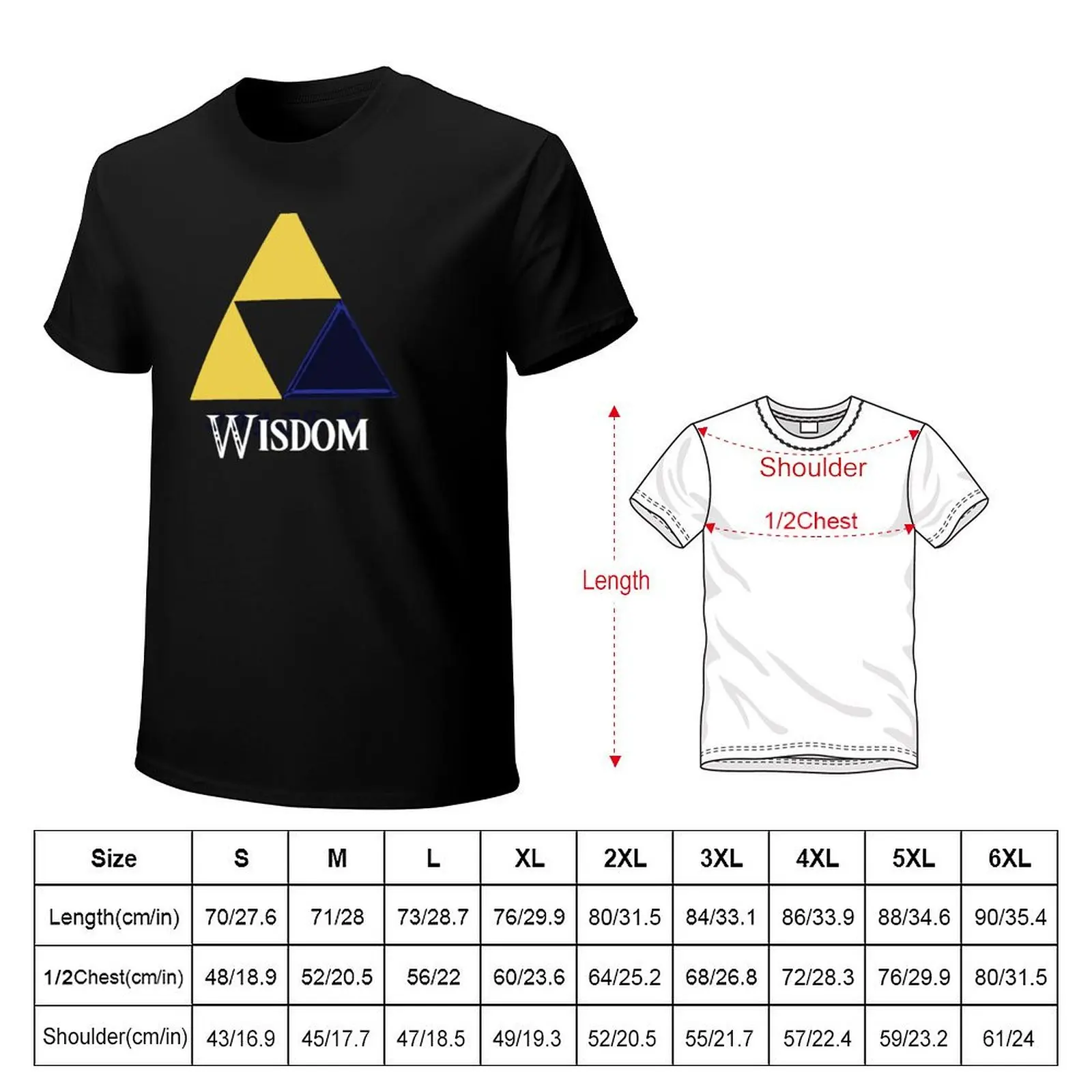 The Triforce of Wisdom T-Shirt Minimalist Graphic Tee Shirt