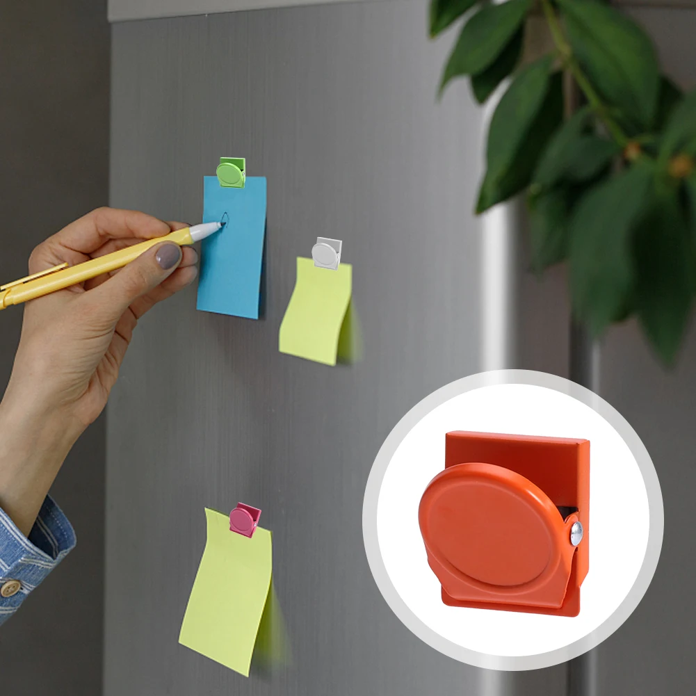 8pcs School Daily Plan Heavy Duty Notes File Cabinet For Refrigerator Home Office Mini Photo Kitchen Magnetic Clip Whiteboard