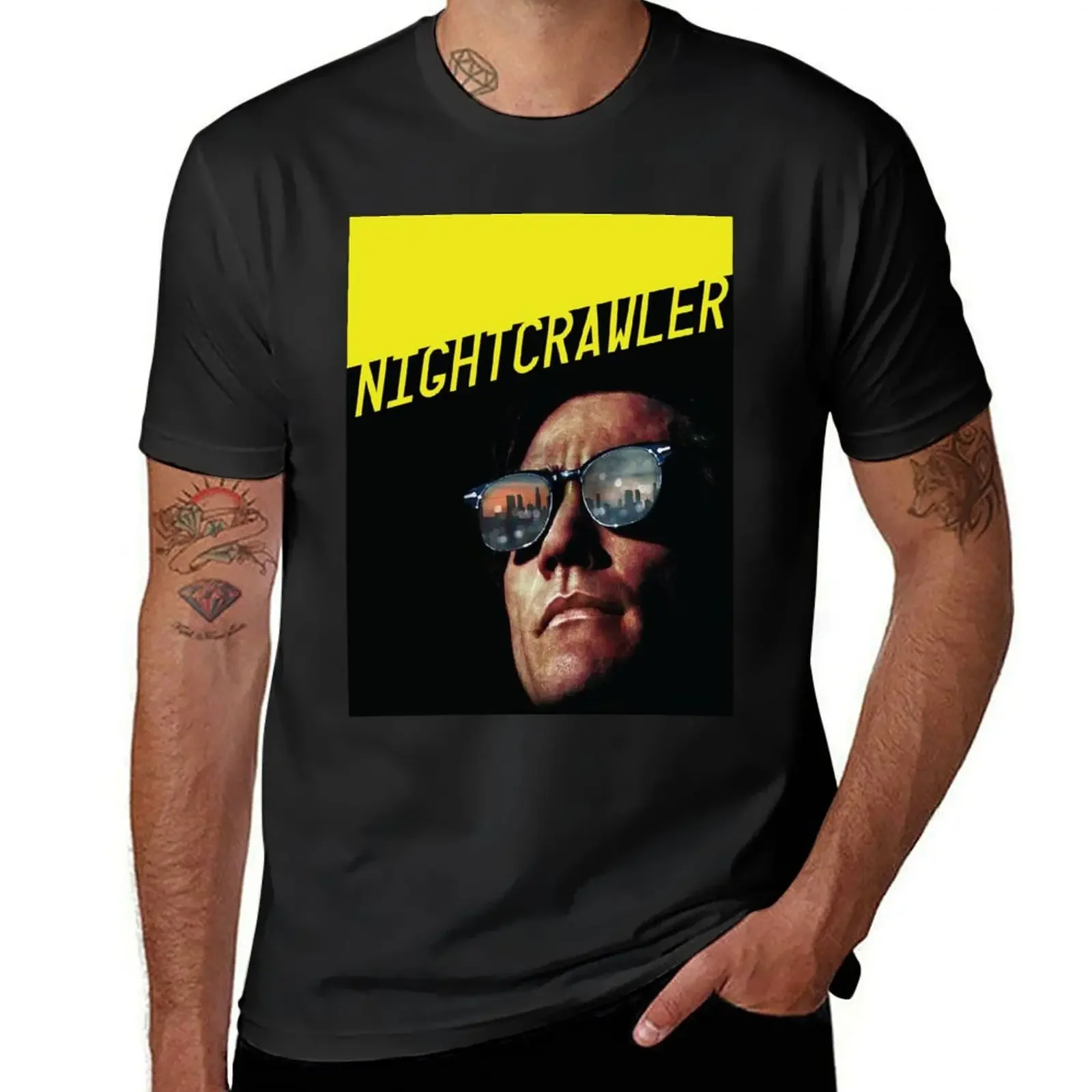 Nightcrawler w/ Jake Gyllenhaal T-Shirt kawaii clothes anime t shirts men t shirt