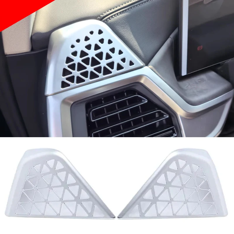 

Car Side Dashboard AC Outlet Vent Cover For BMW X5 X6 X7 2023-2026 ABS Center Console Air Vent Trim Accessories