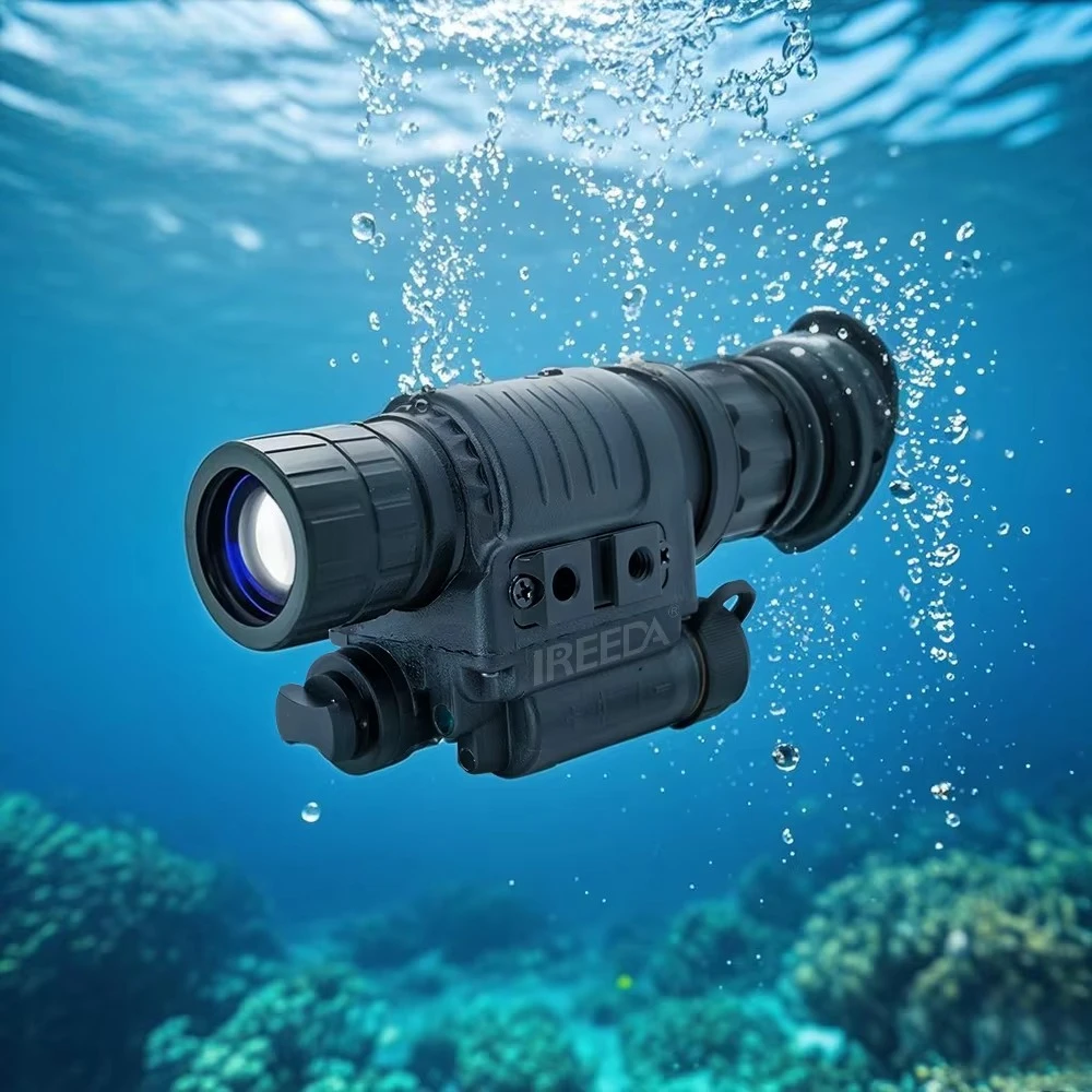 تلسكوب NVM-22 FOM 1200+ IP65 معدات رؤية ليلية احترافية مقاومة للماء صغيرة الحجم مع الفوسفور الأخضر