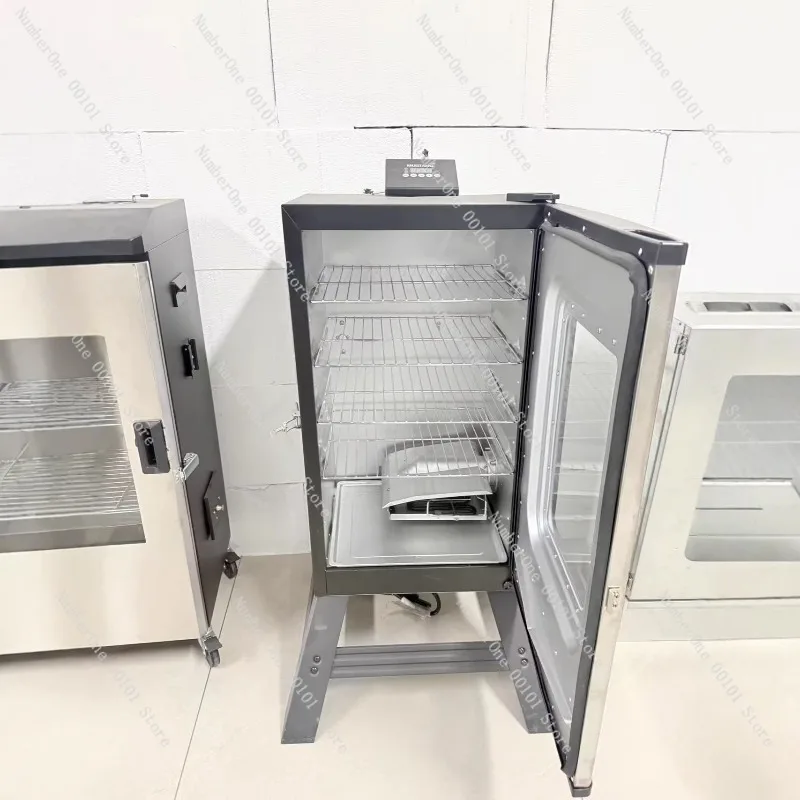 Professional American Style Smoker Grill Charcoal BBQ Smoker Oven Outdoor Barbecue Cooker Healthy Low Smoke Meat Fish Roaster