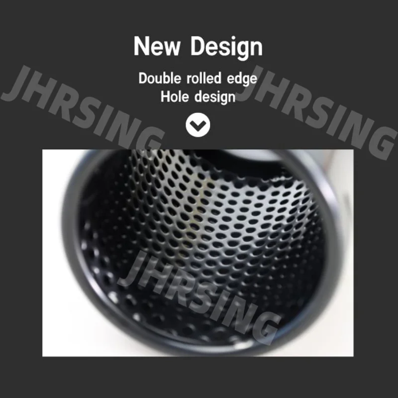 1PCS Universal Exhaust Tip glossy black Stainless Steel Muffler Pipe Tailpipe Modification car accessories Nozzle Modify