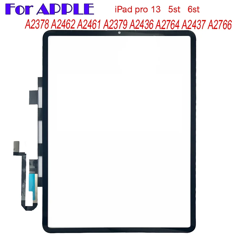 

5 шт. для Apple iPad Pro 13 5st 6st A2379 A2436 A2461 A2764 A2437 A2766 PRO13 сенсорный экран дигитайзер сенсор внешняя стеклянная панель