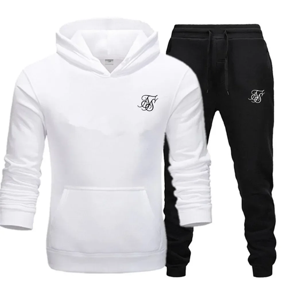 

A brand-new fashion sportswear set for men's autumn and winter 2025, featuring hoodies, sweatpants and men's 2-piece sets