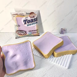 Flavoured Toast Bread Squishy Slow Rising Multi Color Square Toast Tender Soft Squeeze Toy Anti Stress Release Hand Relax Gift