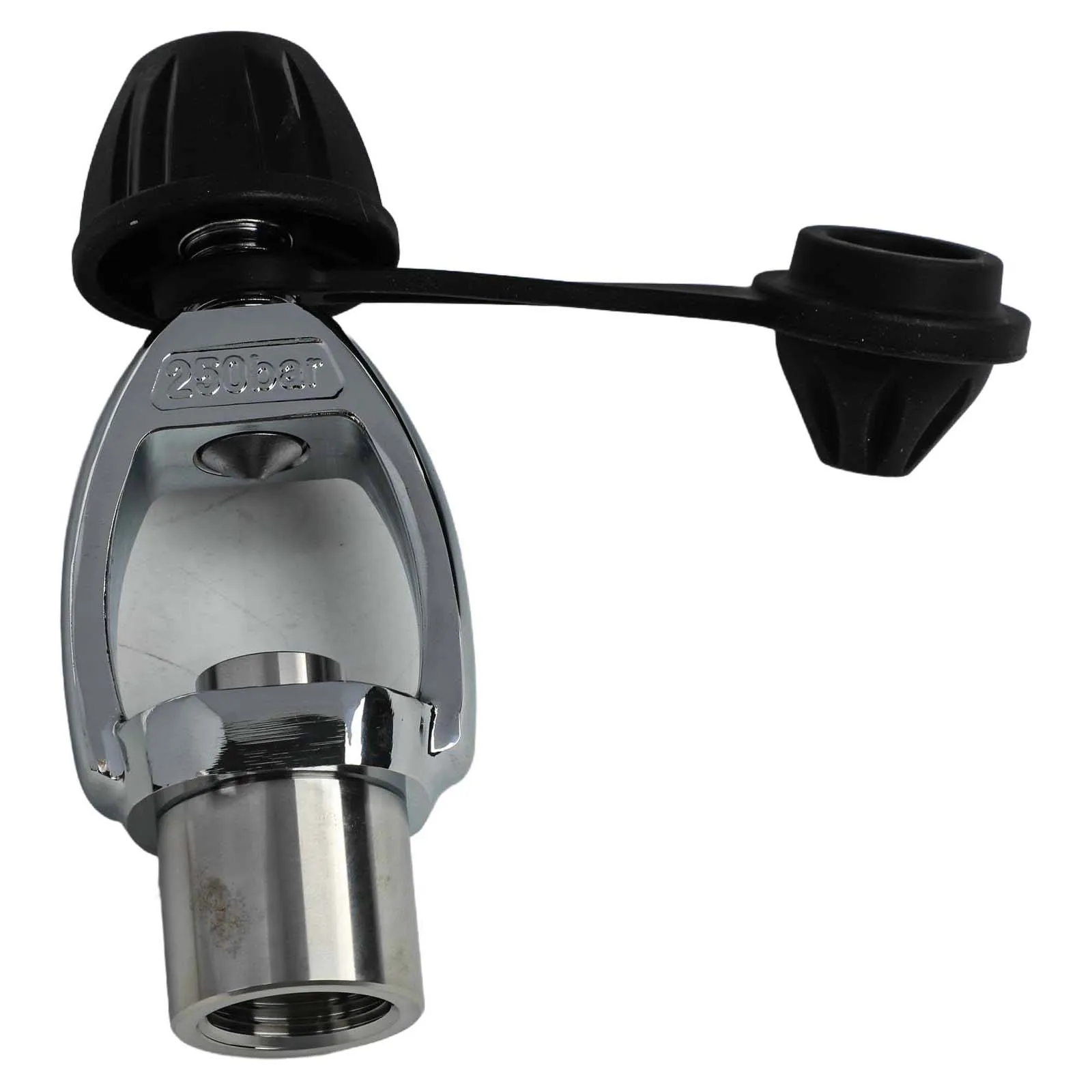 Diving Tank Inflator Connector 118*28mm Stainless Steel Primary Pressure Reducing Valve Conversion Head Scuba Diving Accessories