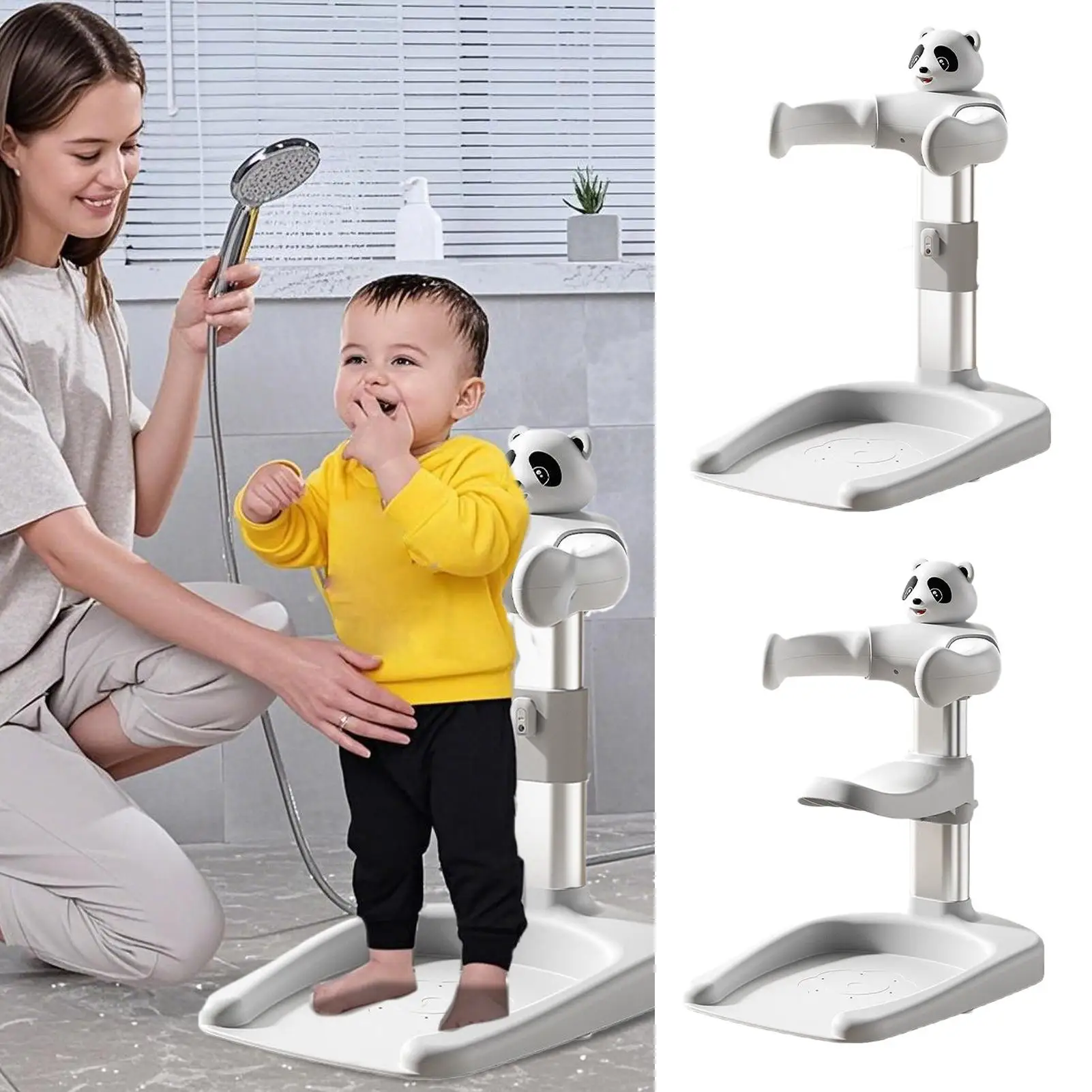 Adjustable Baby Bath Stand Anti-Slip Infant Shower Support Foldable Newborns Bathing Seat Portable Bathtubs for Kids Boys Girls