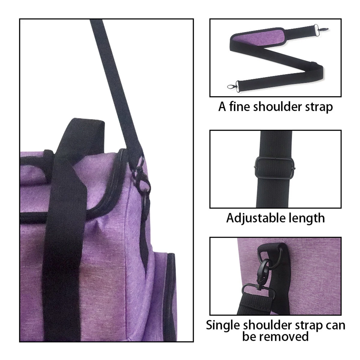 Portable Women Makeup Case Purple Large Capacity Travel Cosmetic Bag Multifunctional Toiletry Mother Child Package Travel Bags