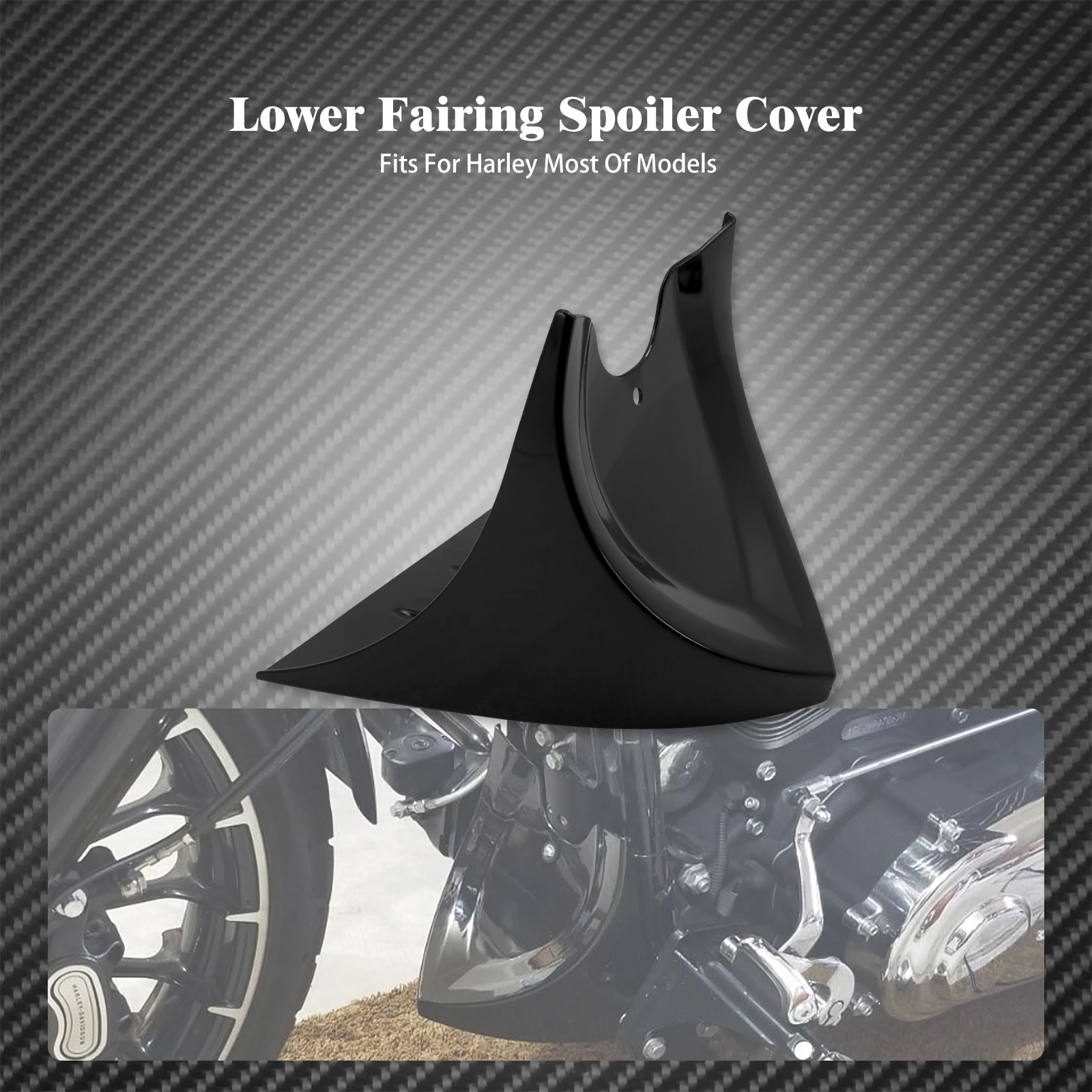 Motorrad Frontspoiler Untere Kinn Verkleidung Für Harley Touring Electra Street Road Glide 96-17 Dyna Softail Fat Boy 2004-17