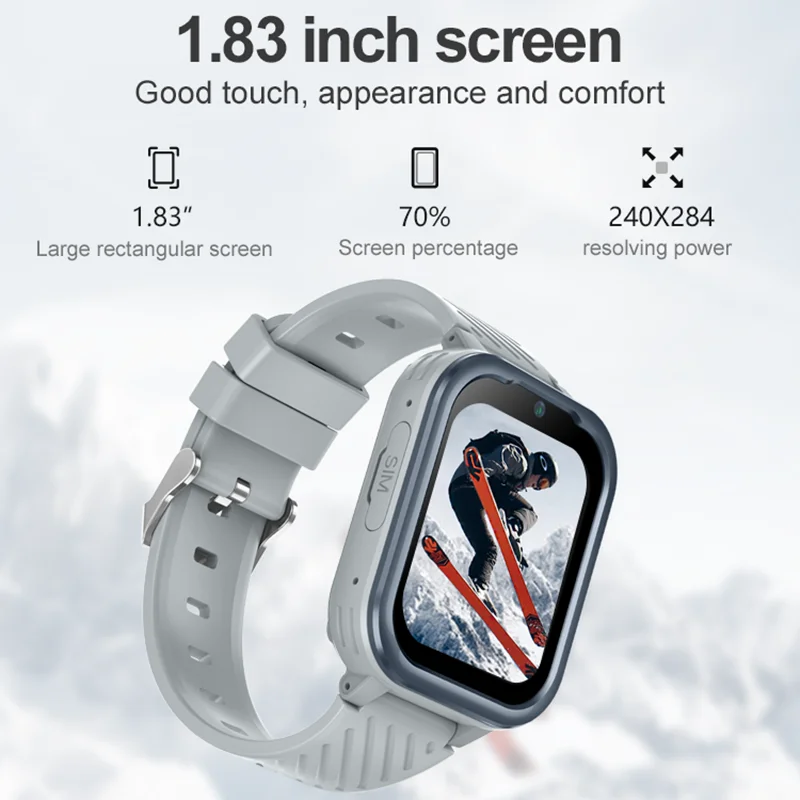 ساعة Getfitsoo Kids الذكية 4G Android 8.1 Whatsapp KT15Pro مكالمة فيديو GPS SOS مقاومة للماء ساعة هاتف مزودة بكاميرا