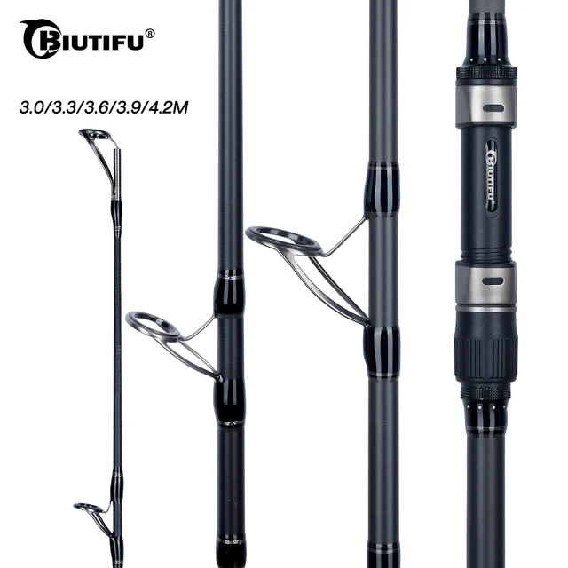 BIUTIFU BIGFISH wędka karpiowa 4.5/4.2/3.9/3.6/3.0m T800 Carbon 3.5lbs rzucanie 40-200g Travel Surfcasting Spinning twarda tyczka