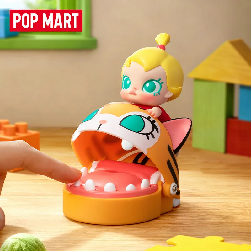 

Genuine POP MART Baby Molly and Big Ear Cat Practical Joke Series Action Figure Ornament Collection Cute Toys Gift