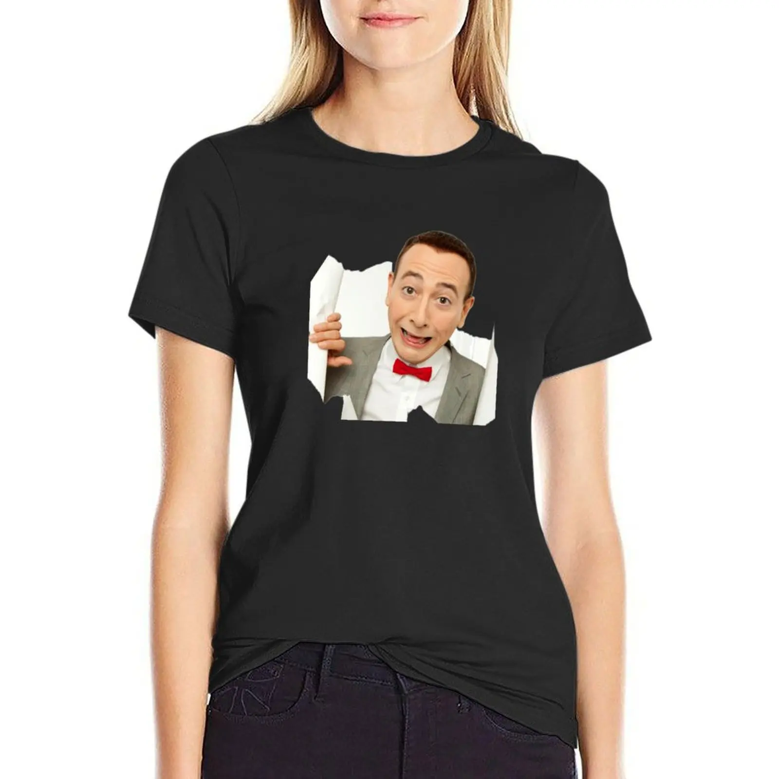 Pee Wee Herman T-Shirt plus size tops summer clothes graphics Women clothing