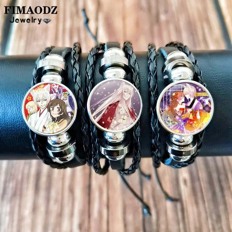 Popular Love Kamisama Kiss Poster Bracelet for Men Women Tomoe Momozono Nanami Custom Glass Dome Bangles Anime Jewelry