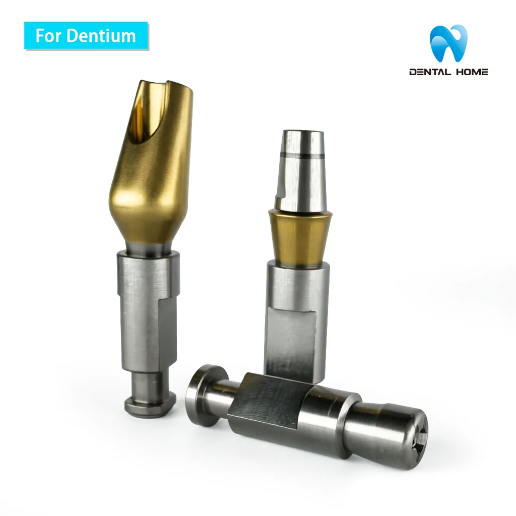 For Dentium Healing Abutment Straight(0°) Angled Abutment Multi unit Lab Analog Multi unit Healing cap  Temporary cylinder