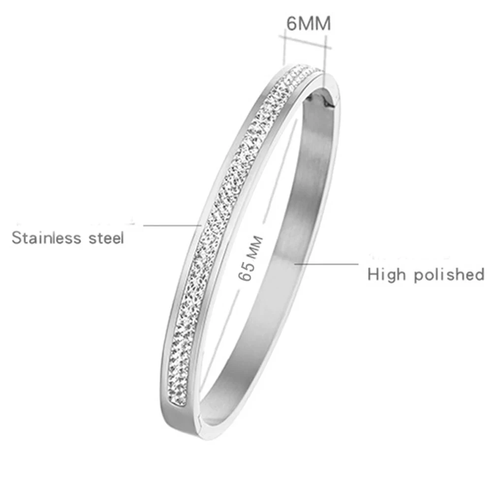 VQYSKO Perfect Turkish Handcrafted Jewelry Round Cut Zircon Jewelry Bangle Women Gift Bracelet Couple Jewelry