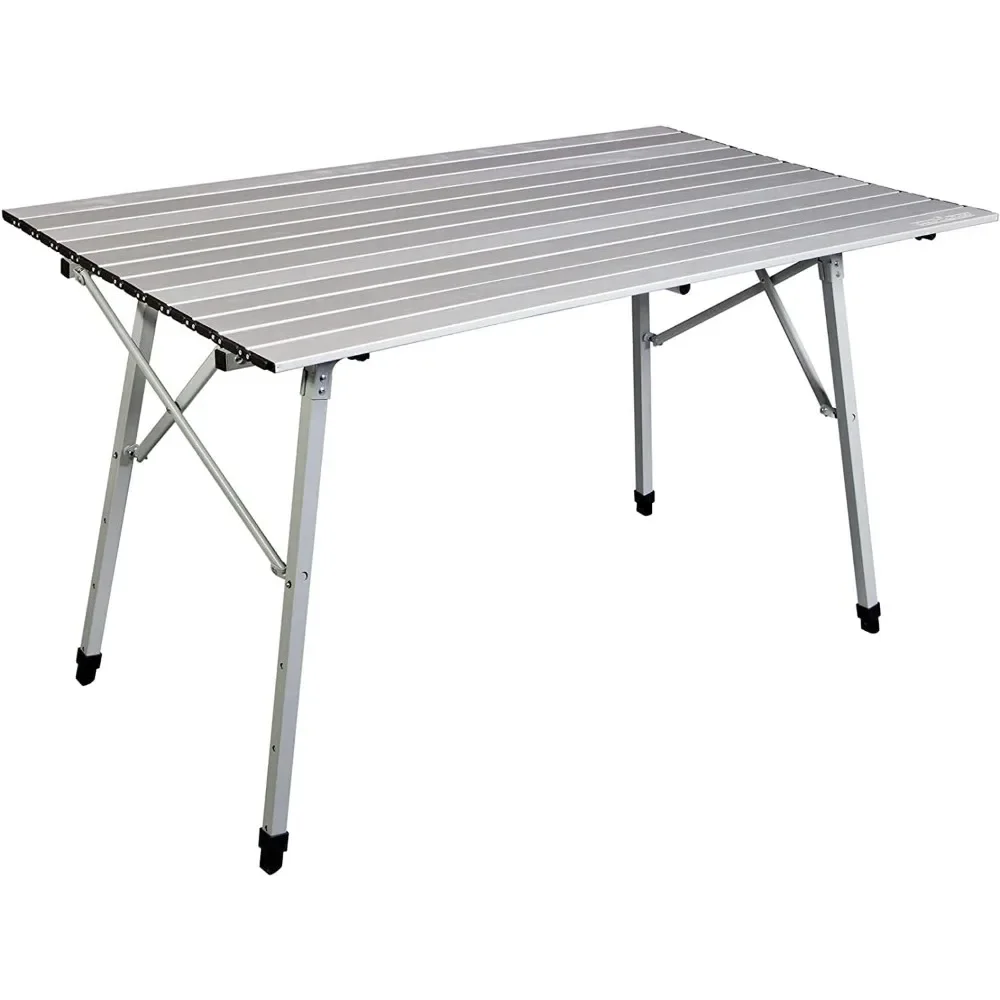 

Camp Table Aluminum Portable, Collapsible Camping Table for Outdoor & Camping Gear - Adjustable Table Height