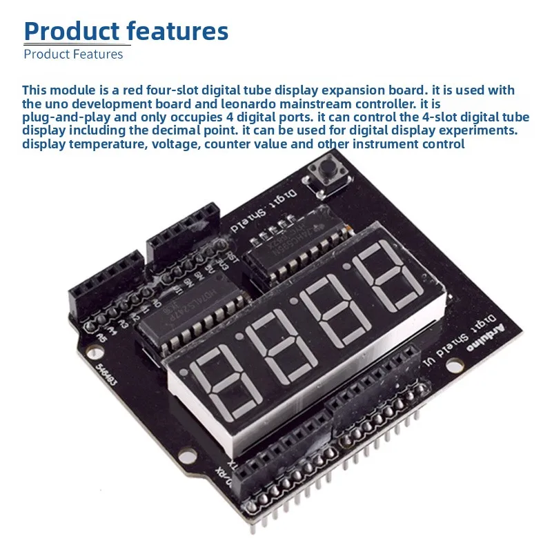 4-Digit Digital Display Module 5641 Red LED Digit Shield For R3 Development Board