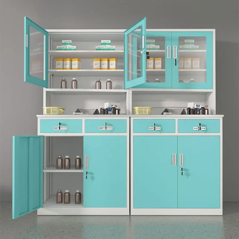 Medicine Cabinet E****mic Stainless Steel Western Medicine Cabinet Clinic Disposal Desk Pharmacy Aseptic Cabinet Steel