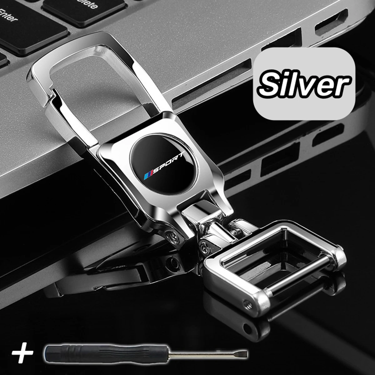 1pc Universal 360°Rotate Key Holder Car Metal Keychain For BMW 1 3 5 7 2 4 6 X Series X1 X3 X5 X6 X4 Motorcycle Key Chain