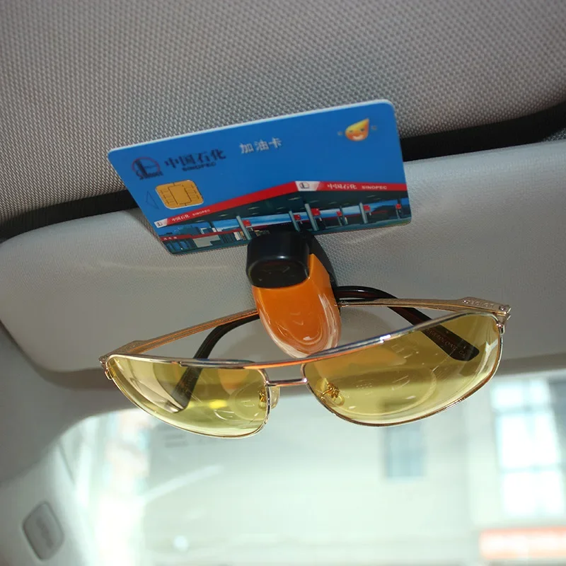 Auto Glasses Clip S-type Car Glasses Holder Sun Visor Sunglasses Eyeglasses Card Car Glasses Clip Sunglasses Holder Ticket Clip