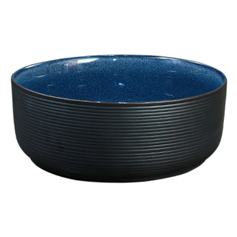 

On stage creative ceramic art retro color glaze bathroom household anti-splash single basin