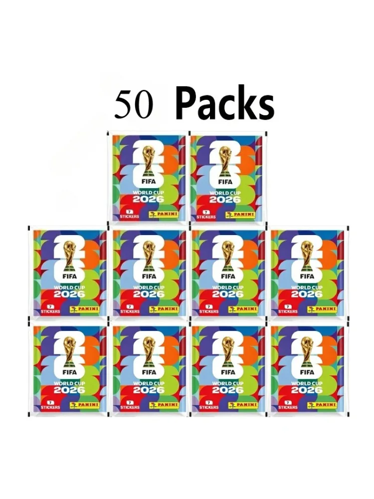 Original Panini FIFA World Cup 2026 Complete Sticker Box, 50 Packs Football Stickers, Collectible Souvenir for Soccer Fans image 3