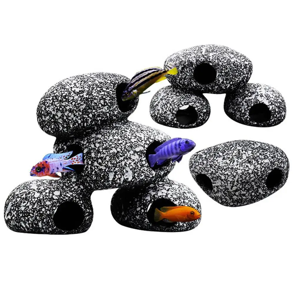 ถ้ำตกแต่งตู้ปลา สำหรับซ่อนตัวแ - Hide Cave Ceramic บทวิจารณ์และราคา