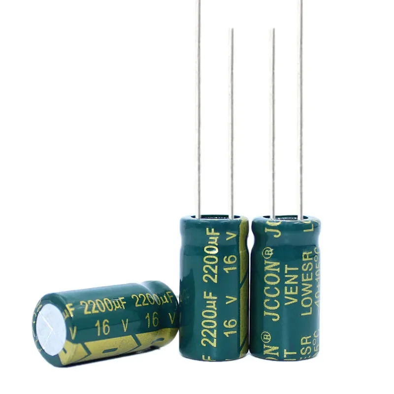 16v2200uf Jccon Алюминиевый электролитический конденсатор Объем 10x20 Импульсная мощность