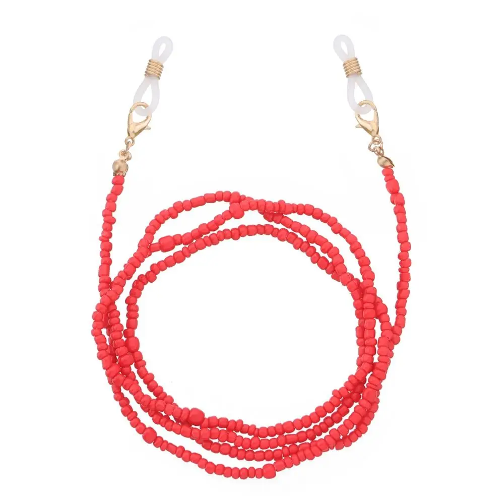 

Metal Chain Colorful Bead Glasses Chain Colorful Neck Strap String Sunglasses Chains Anti-lost Bohemia Style Eyeglass Lanyard