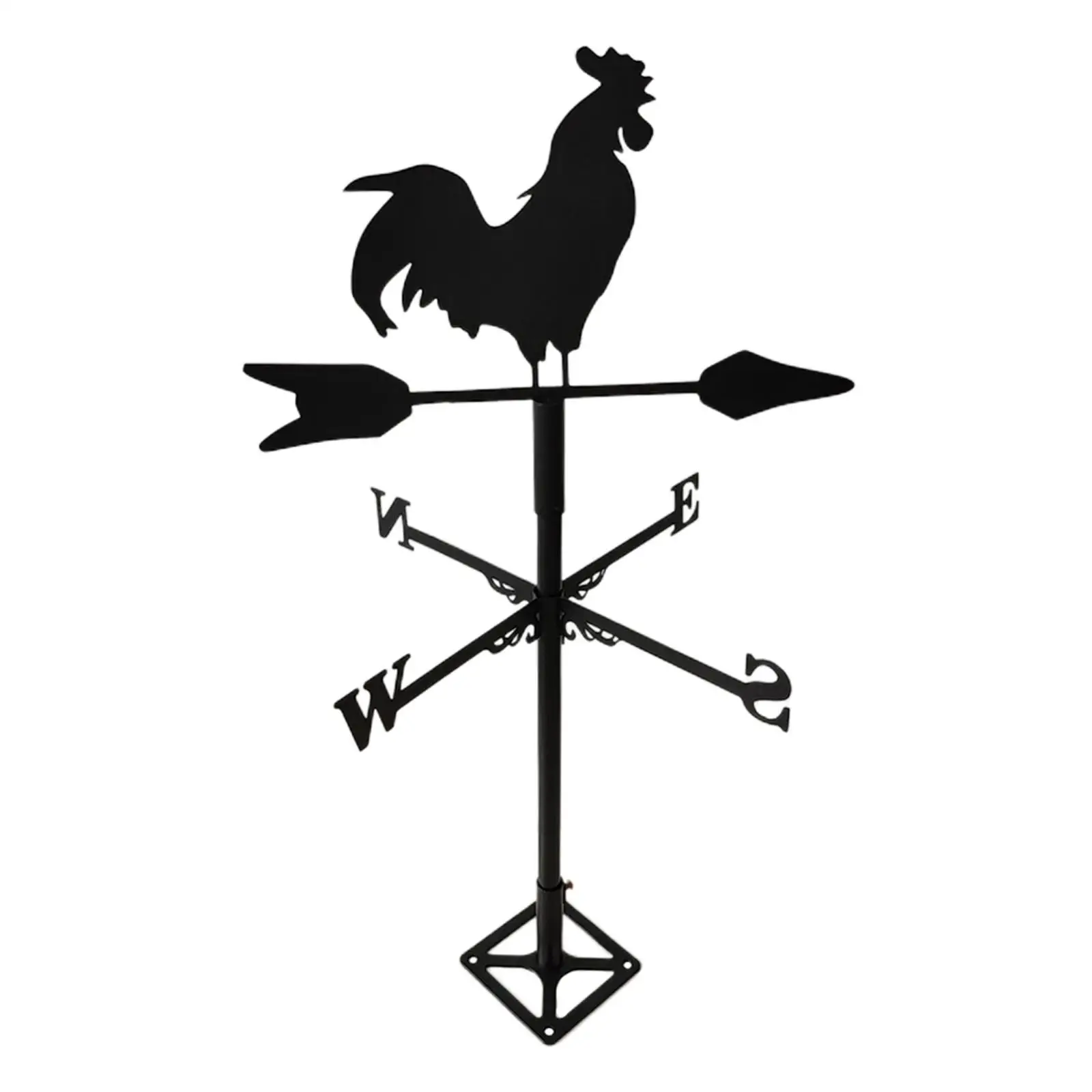 Weathervane Roof Mount Wind Direction Indicator Outdoor Garden Decor