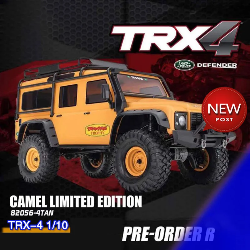 Traxxas 1/10 Trx-4 The Defender Simulation Model Remote Control Electric Off Road Vehicle Climbing Model 82056-4 Rc Car