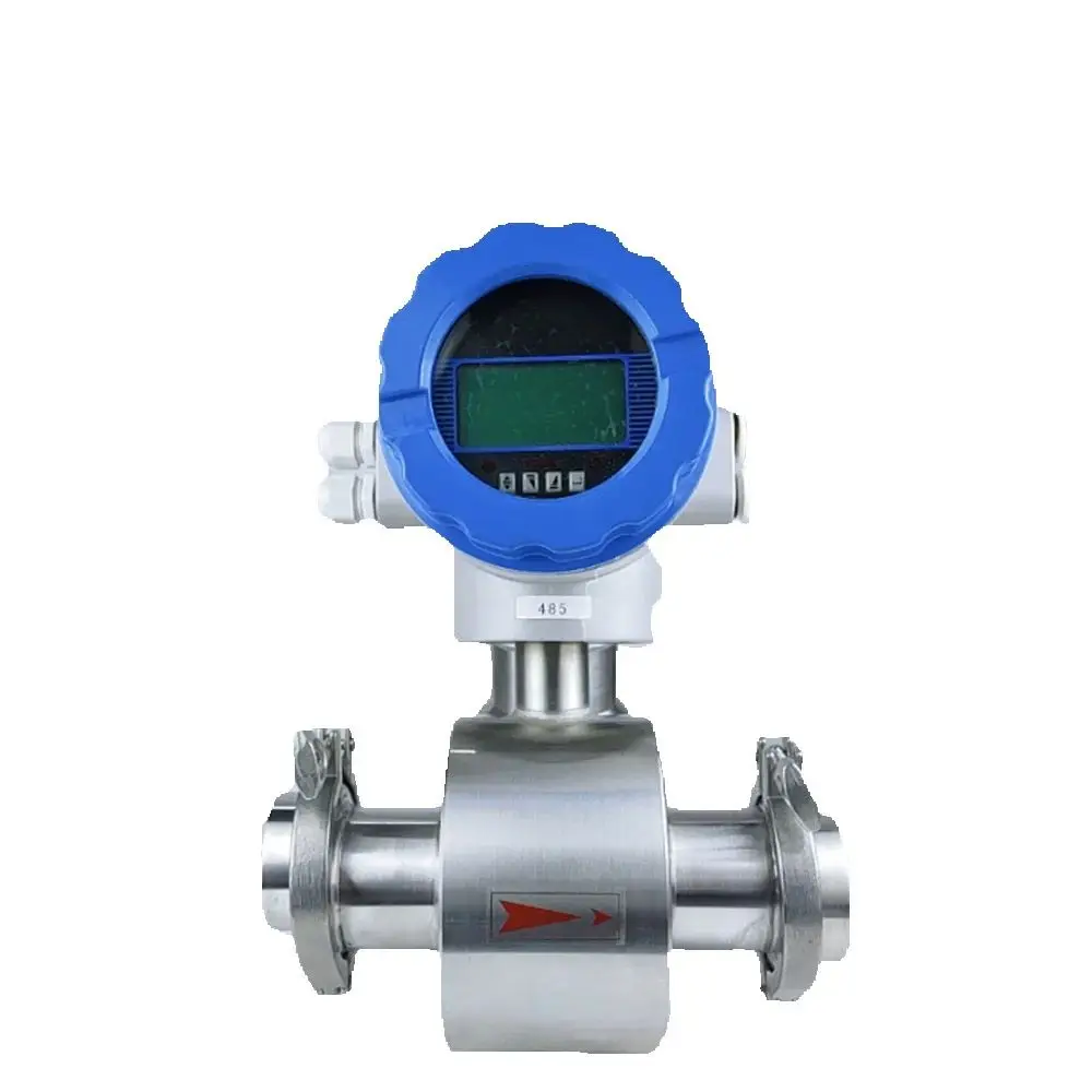 

1 2 Inch Clamp Connection Electromagnetic Flow Meter Stainless Steel 304 316 Flow Meters 4-20mA