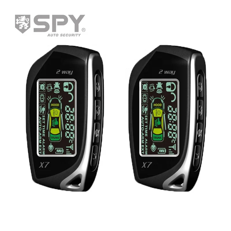 2-Way 1500 meter-Vibration alarm range Spy Car Burglar Alarm Security System Remote Starter Start/Stop Engine & Automatic arming