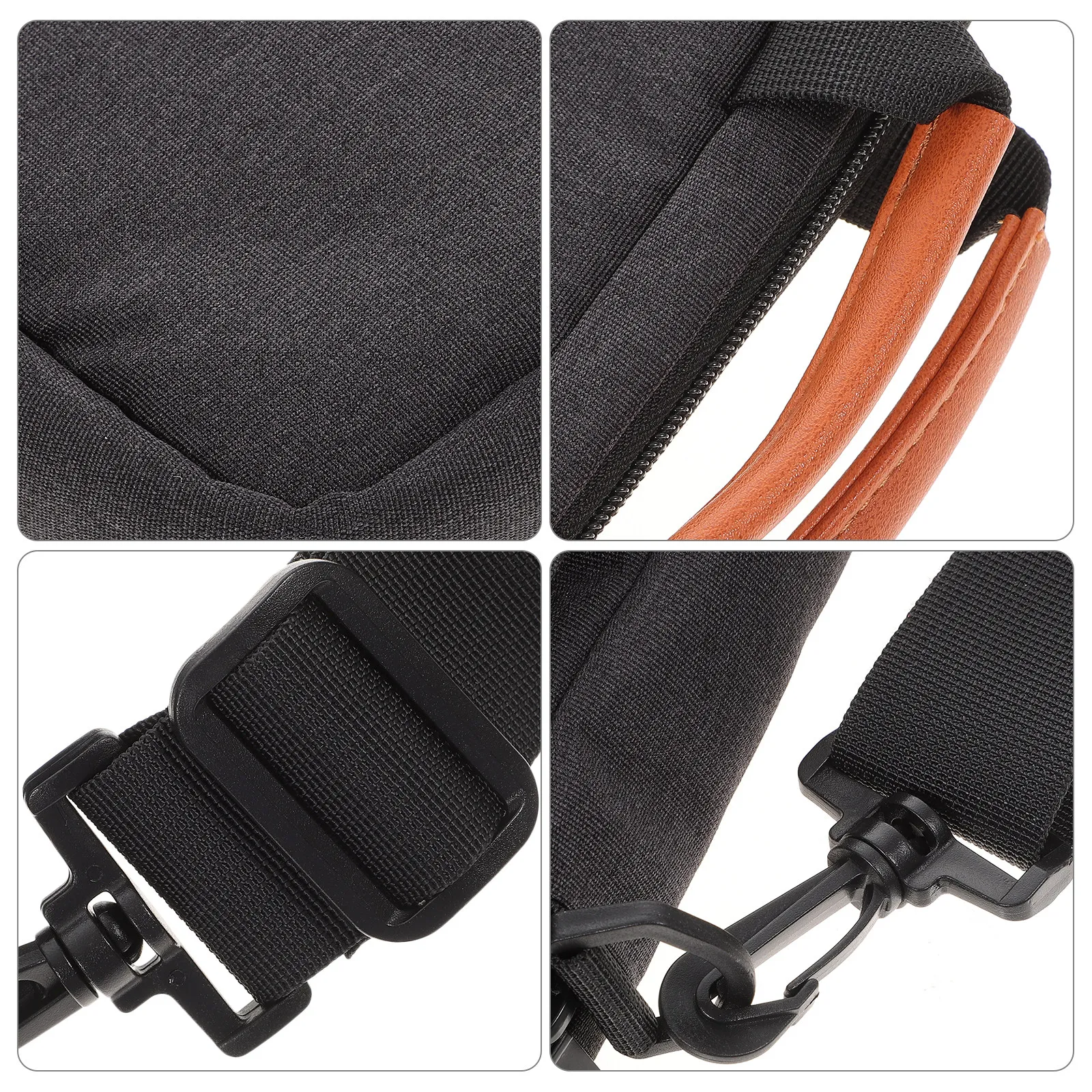 Premium Polyester Laptop Sleeve 13.3 Inch Tablet Bag with Adjustable Shoulder Strap Soft Fleece Interior Wear Resistant Travel