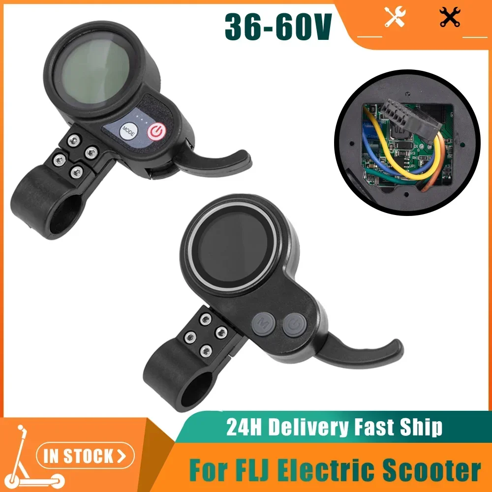 Joli d'accélérateur pour pièces de scooter électrique, contrôleur de moteur sans balais, panneau d'affichage LCD, accélérateur au pouce pour FLJ T11 T113, 36V-60V, 25Ah