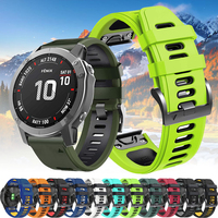 Silicone 22 26mm Quickfit Sports watches For Garmin Watch Fenix 8 47mm E 7X 7 Pro 6X 6 Pro 5X 5 Plus Enduro 3 2 Strap Bracelet