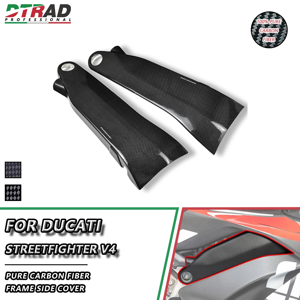 

Frame Covers For DUCATI Streetfighter V4 S V4S 1100 Carbon Fiber Side Panels Fairing Kit Modified Parts Motorcycle Accessories