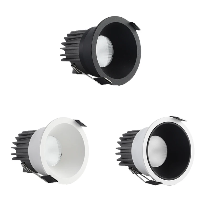 

Modern LED Downlights Ac220/110V Embedded Led Anti-glare Spotlights 7W 9W 12W COB Narrow Edge Ceiling Lights for Indoor Lighting