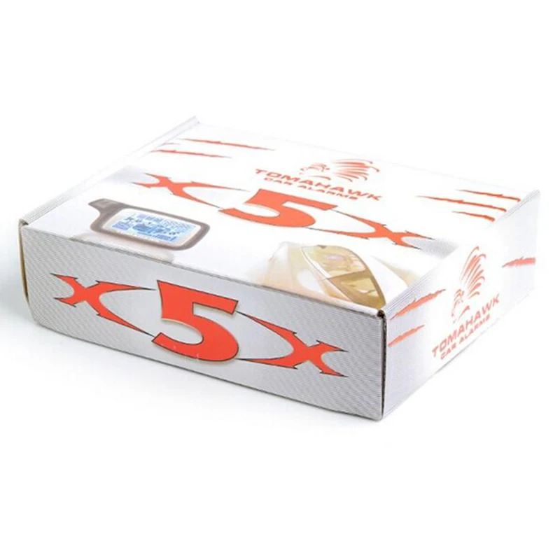 

X5 Русская/английская версия для оригинальной России двусторонняя автомобильная сигнализация Tomahawk X5 Запуск двигателя ЖК-ключ дистанционного управления X5