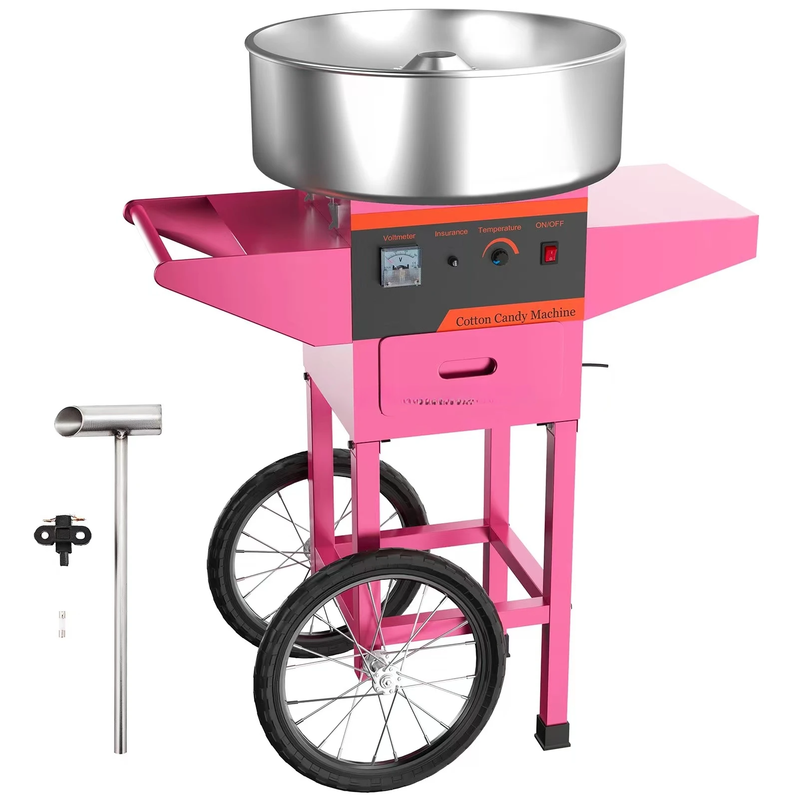 Commercial marshmallow machine with trolley suitable for families and various parties