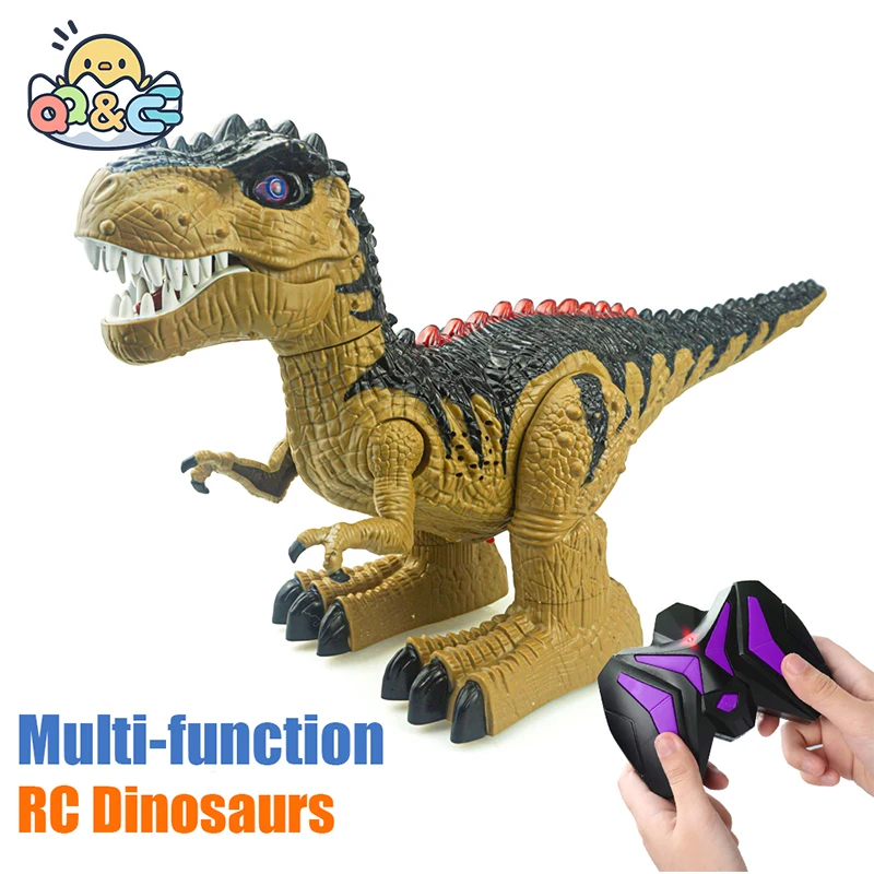 

Remote Control Dinosaurs Toy Electric Robot Sound Light Intelligent Excavation Jurassic Animals Educational Toys for Children