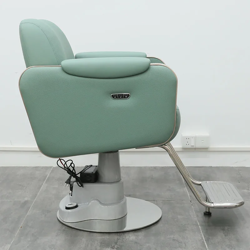 Salon High-end Electric Lift Hair Cutting Chair Wireless Charging Simple Hair Salon Stool Dedicated to Barber Shops Barber Chair