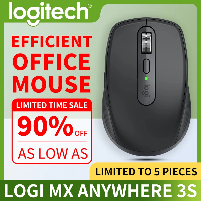 

Logitech MXAnywhere 3S Wireless Bluetooth Silent Ergonomic Portable Office Tablet for Girls Mac Accessories