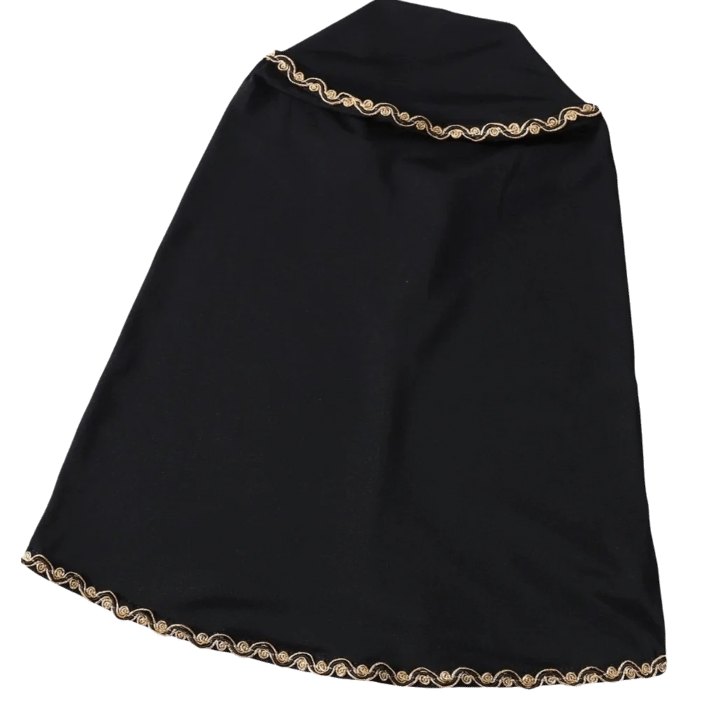 

New Breathable Instant Headscarf Gold Lace Fabric Modal Stretch Underscarf Plain Spandex Hijab Scarf Festival