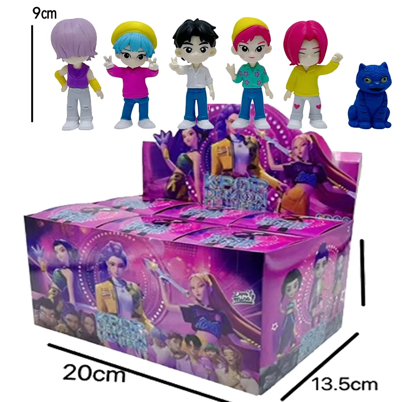 6個入り ブラインドボックス デビルハンター アニメ KPOP ドール ビニール玩具 ルミ ミラ ゾイ キャラクター ビニールマスク オーナメント おもちゃ クリスマスギフト