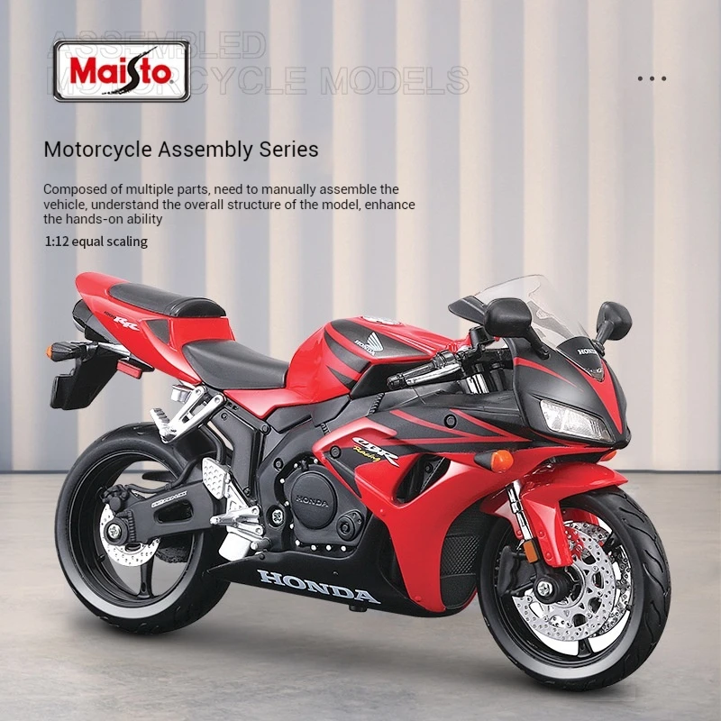 Maisto Assembled Motorcycle 1:12 Ducati Model Rubber Tire Abs Material Children'S Gift Assembly Puzzle Toy Collection Toy Gift